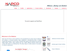 Tablet Screenshot of napcoadhesives.com